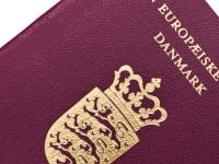 Nærbillede af dansk pas