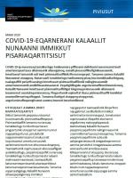 COVID-19-Eqarnerani Kalaallit Nunaanni immikkut pisariaqartitsitut
