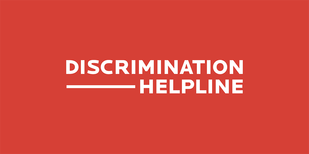 Diskriminationslinjens logo på engelsk