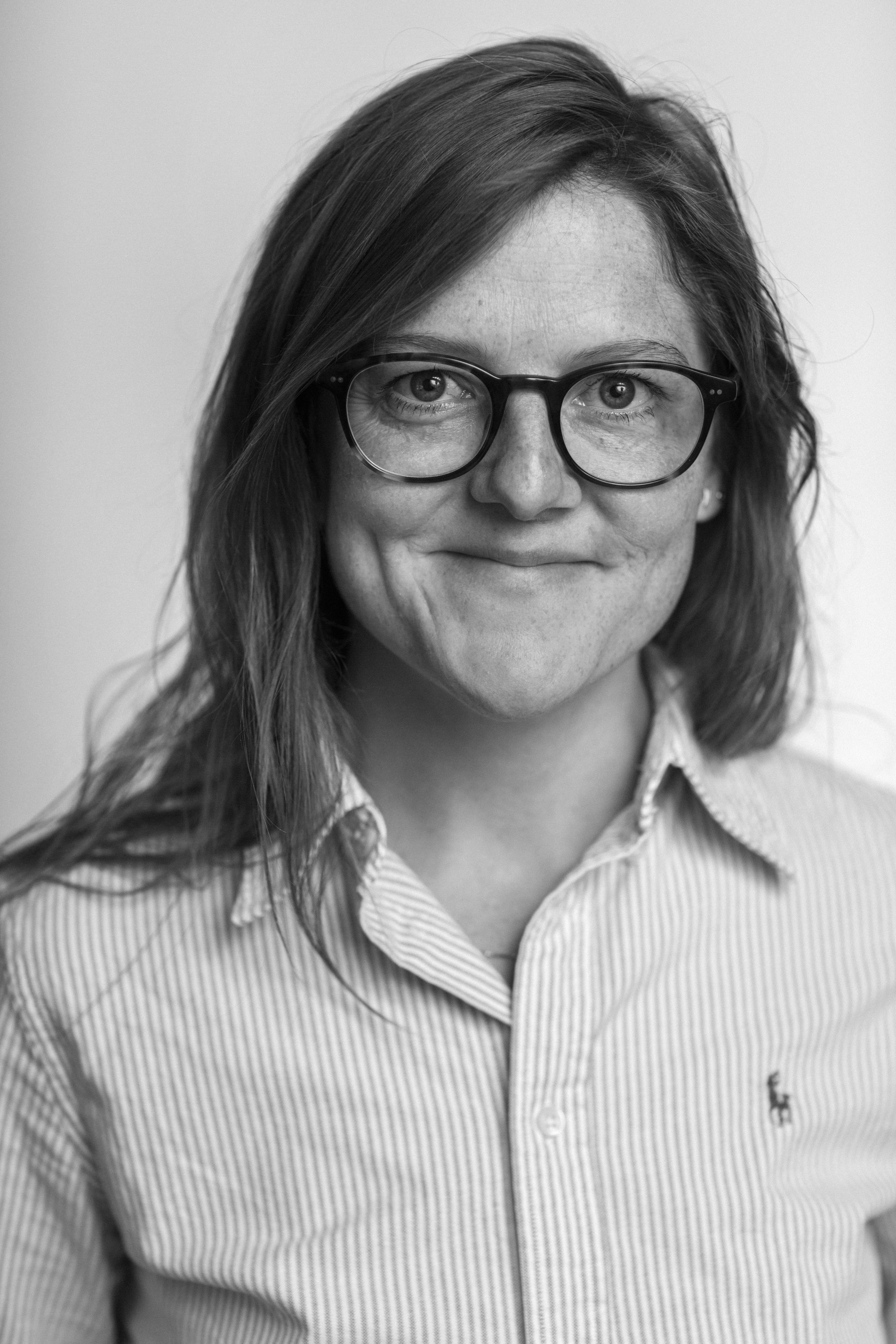 Portræt i sort/hvid af Signe Andreasen Lysgaard 2021