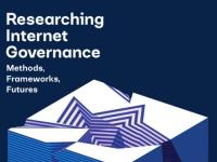 Billede af bogforside med teksten Researching internet governance