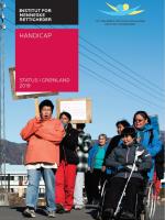 Forside på rapporten Handicap - status i Grønland 2019