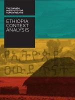 Ethiopia context analysis front page