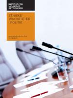 Forside af rapport om etniske minoriteter i politik
