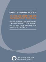 Parallel report to the Committee on the Rights of the Child 2010