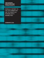 Parallel report to the UN Committee on the Rights of Persons with Disabilities 2014