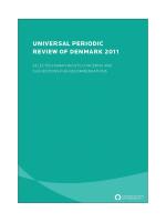 Selected list of issues for Universal Periodic Review of Denmark 2011